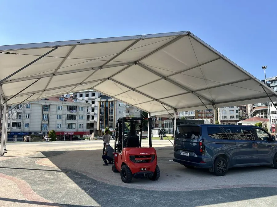 15 metre çadır detay